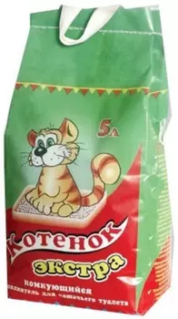 Наполнитель Котенок ЭКСТРА 5 л комкующийся