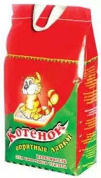 Наполнитель Котенок ОПРЯТНЫЕ ЛАПКИ 3,5 л впитывающий