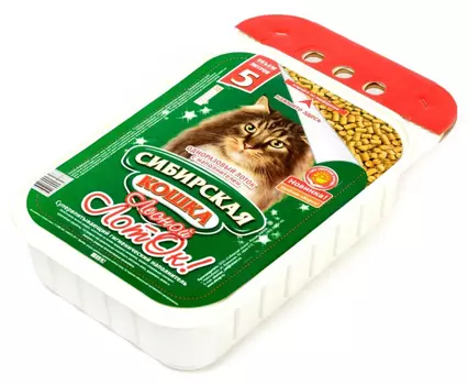 Наполнитель Сибирская кошка Лоток одноразовый Лесной 5 л древесный