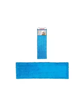 Насадка МОП плоская для швабры/держателя 40см, карманы (ТИП К), микрофибра, ЛАЙМА Эконом, 603116