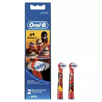 Насадки для зубных щеток Oral-B EB10K Kids Incredibles 2 (2шт)