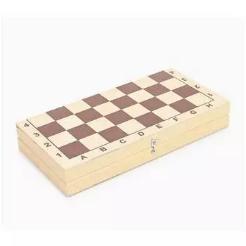 Настольная игра "Шашки деревянные" с доской 295х145 мм