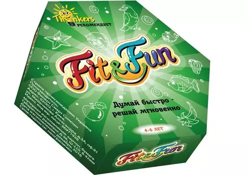 Настольная игра THINKERS 20401 Fit and Fun 4-6 лет