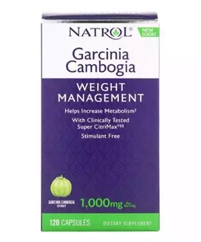 Natrol Гарциния Камбоджийская" Garcinia Cambogia Extract 120 капсул