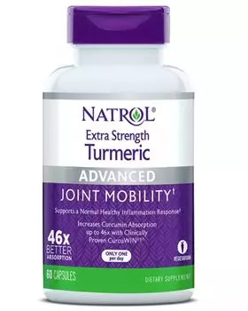 Natrol "Куркума двойная сила" Turmeric Extra Strength 60 капсул