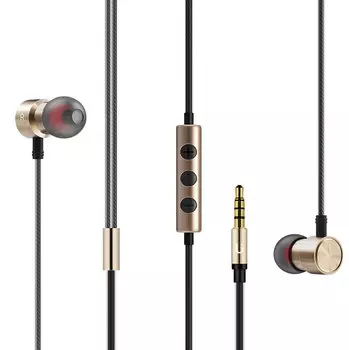 Наушники Borofone BM2 с микрофоном Gold