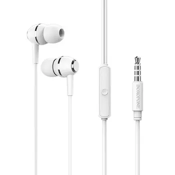 Наушники Borofone BM36 Acura Universal Earphones - White