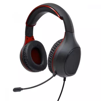 Наушники Perfeo ACTION черная с красным 1,8 м, разъем 2 x 3,5 мм (3 pin) PF_A4477