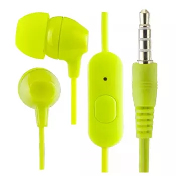 Наушники Perfeo VOTE лайм (c микрофоном)