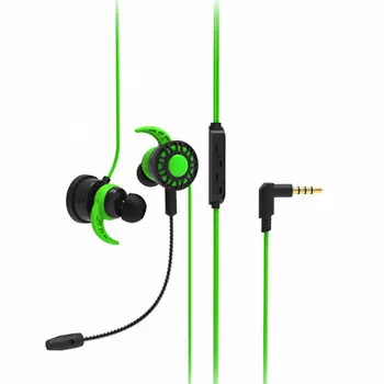 Наушники Ritmix RH-250M black-green