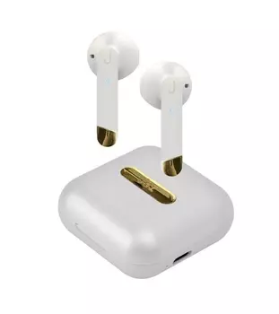 Наушники SBS Jaz Tws Hoox, Bluetooth 5.0, с зарядным кейсом 400мАч, белый (TEJZEARHOOXBTW)