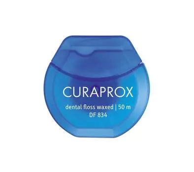 Нить межзубная мятная Curaprox, 50 м (новая упаковка)