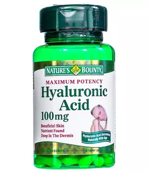 НЭЙЧЕС БАУНТИ Гиалуроновая кислота капс. 100мг №30 (БАД)