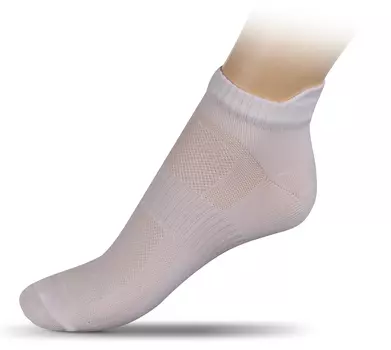 Носки спортивные укороченные полипропилен ЛВ16 35-37 Белый