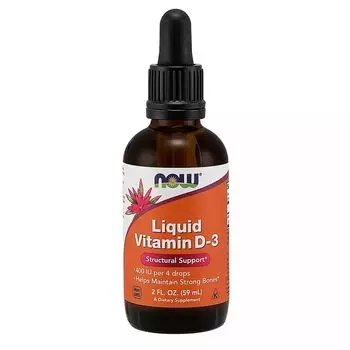 Now Foods Витамин Д3 400 ME в каплях для детей 59 мл