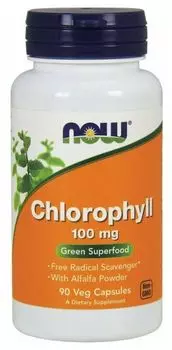 NOW Хлорофилл 90капс 444,253мг