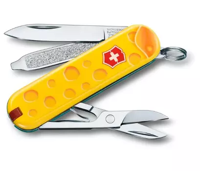 Нож-брелок Victorinox Classic LE 2019, 58 мм, 7 функций, "Alps Cheese"