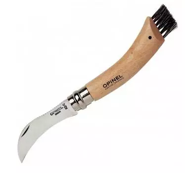Нож грибника Opinel №8, рукоять бук, коробка