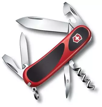 Нож Victorinox EvoGrip 10, 85 мм, 13 функций, красный с чёрным