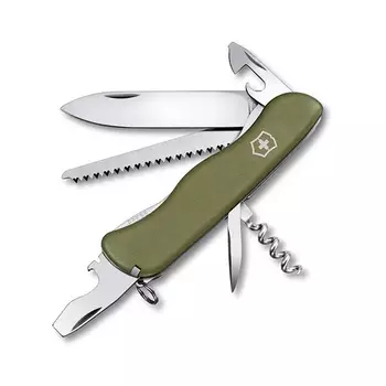 Нож Victorinox Forester, 111 мм, 12 функций, зеленый