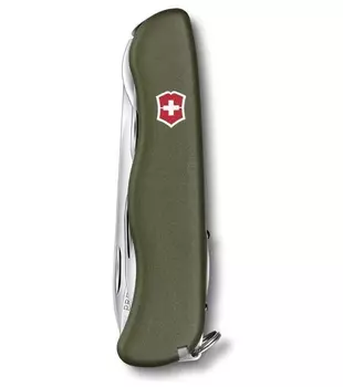 Нож Victorinox Picknicker, 111 мм, 11 функций, зеленый