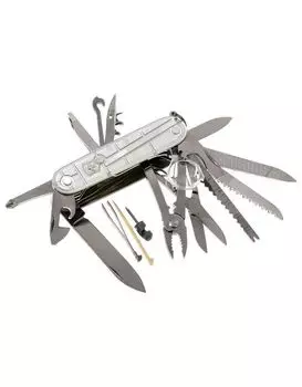 Нож Victorinox SwissChamp, 91 мм, 31 функция, полупрозрачный серебристый