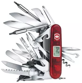 Нож Victorinox SwissChamp XAVT, 91 мм, 81 функция, красный (подар. упаковка)