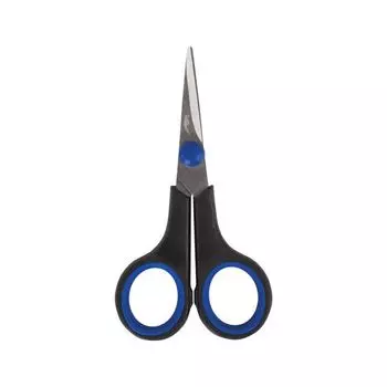 Ножницы для хобби и рукоделия ОСТРОВ СОКРОВИЩ 120 мм, 3-х сторонняя заточка, черно-синие, 237104