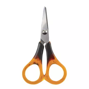 Ножницы STAFF 115 мм, ручки под янтарь, ПВХ чехол с европодвесом, (12 шт.)