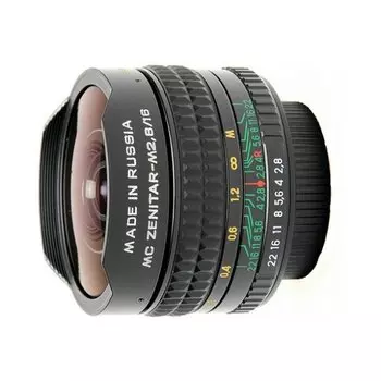 Объектив Зенит МС Зенитар-М М42 16 mm F/2.8 Fisheye