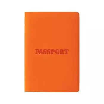 Обложка для паспорта STAFF, мягкий полиуретан, "ПАСПОРТ", рыжая, 237606 (5 шт.)