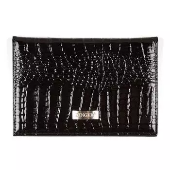 Обложка для паспорта Zinger Croco CPE-304-1, черная