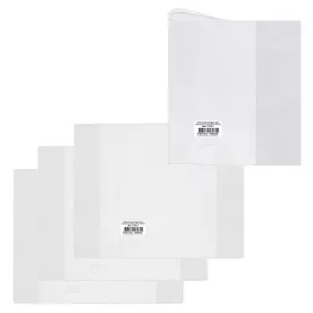 Обложка ПВХ для учебника и тетради А4, контурных карт, атласов, прозрачная, плотная, 120 мкм, 292х442 мм, ДПС, 1143.1, (100 шт.)