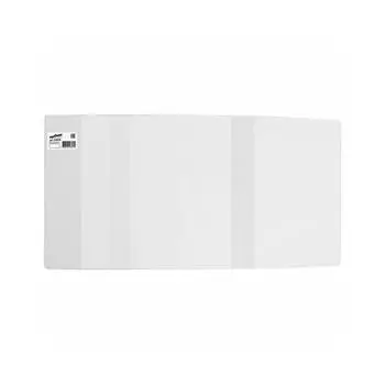 Обложка ПВХ для учебников, ЮНЛАНДИЯ, С ЗАКЛАДКОЙ, универсальная, 110 мкм, 233х450 мм, штрих-код, 229319 (100 шт.)