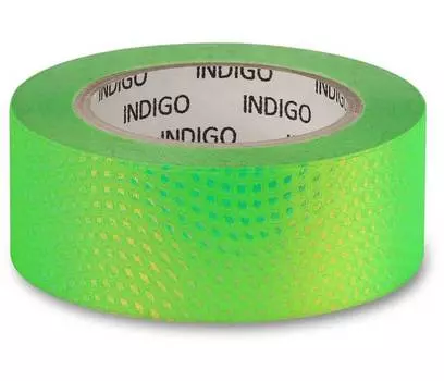 Обмотка для обруча на подкладке INDIGO SNAKE IN303 20мм*14м Зелено-золотистый