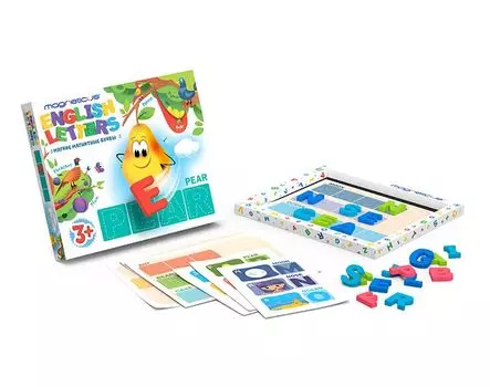 Обучающий набор MAGNETICUS ALF-004 Мягкие магнитные буквы. Английский язык