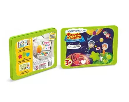 Обучающий набор MAGNETICUS POL-008 Формы и Цвета в металл.уп.