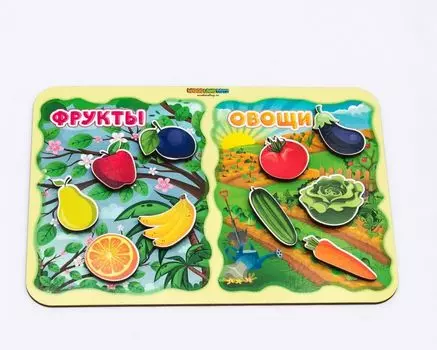 Обучающий набор WOODLANDTOYS 117203 Фрукты-овощи