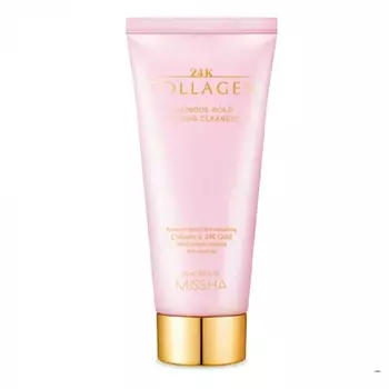 Очищающая коллагеновая пенка с золотом MISSHA 24K Collagen Luminous Gold Foaming Cleanser 150 мл