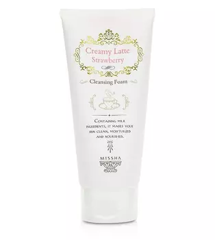 Очищающая пенка для лица MISSHA Creamy Latte Cleansing Foam (Strawberry) 172 мл