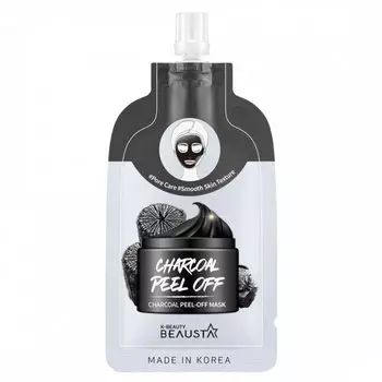 Очищающая угольная маска для лица BEAUSTA Charcoal Peel Off Mask 20мл
