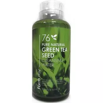 Очищающая вода FarmStay 76 Pure Natural Green Tea Seed Cleansing Water, 500мл