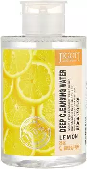 Очищающая вода Jigott с экстрактом лимона