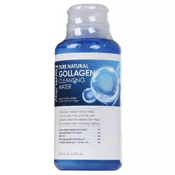 Очищающая вода с коллагеном FarmStay Pure Natural Collagen Cleansing Water, 500мл