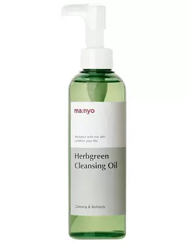 Oчищающее гидрофильное масло с травяными экстрактами Ma:nyo HERB GREEN CLEANSING OIL,200мл