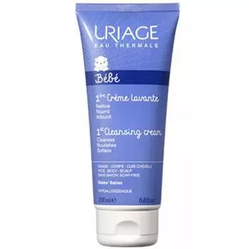 Очищающий крем пенящийся для детей и новорожденных Uriage 1ers Cleansing Bebe, 200 мл