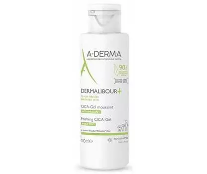 Очищающий пенящийся гель A-Derma Dermalibour + CICA 200 мл