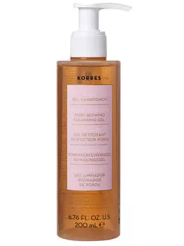 Очищающий поры гель для лица Korres Гранат 200 мл