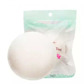Очищающий спонж конняку Etude House My Beauty Tool Natural Konjac Face Cleansing Puff
