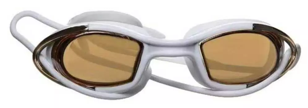 Очки для плавания Atemi, силикон (бел/оранж), N9101M